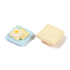 Undurchsichtige Frühstücks-Deko-Cabochons aus Harz CRES-M036-05