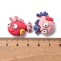 Meeresorganismus Motiv opake Harz Decoden Cabochons RESI-S07-04A