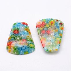 Handgefertigte Millefiori Glas Cabochons LAMP-G121-31