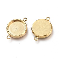 Ionenplattierung (IP) 304 Edelstahl Cabochon-Anschlussfassungen STAS-I161-03E-G
