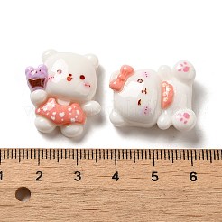 Undurchsichtige Decoden-Cabochons aus Harz RESI-D009-04