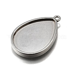 Cabochon-Fassungen für Anhänger aus Edelstahl 304 STAS-S181-02P-A