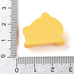 Süße Katze isst Fisch undurchsichtige Decoden-Cabochons aus Kunstharz CRES-Q220-03C