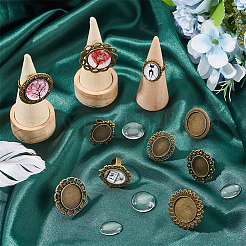 DIY-Set zur Herstellung blanker Fingerringe mit Kuppel DIY-SC0022-20