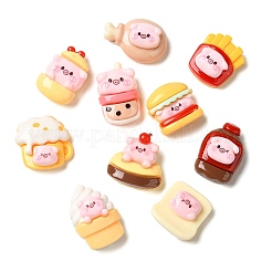 Undurchsichtige Decoden-Cabochons aus Kunstharzimitat für Lebensmittel RESI-H164-01