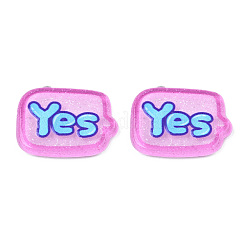 Transparent bedruckte Acryl-Cabochons TACR-N016-41