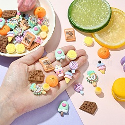 50 Stück 10 Stile Harz-Decoden-Cabochons CRES-YW0001-28