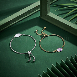 DIY Blanko-Set für ovale Gliederarmbänder DIY-UN0005-28