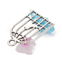 Tibetischer stil Aluminium Anhänger & Charms PALLOY-JF03717