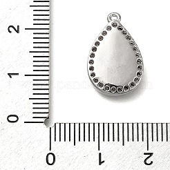 Gestell aus Messing mit Mikropflaster und klaren Zirkonia-Anhängern KK-NH0001-16P