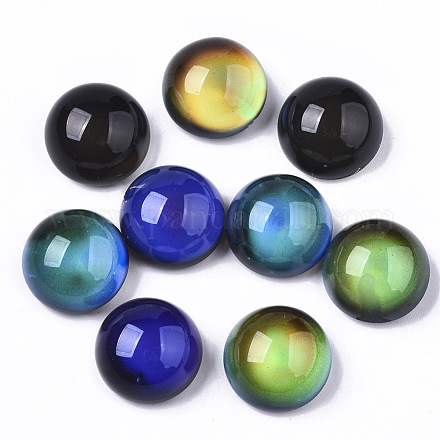 Cabochons en verre translucide en gros pour création de bijoux Fr