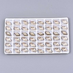 Strukturierte k9 Glaskabochons GGLA-S057-002D