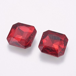 Wies zurück k9 Glas Strass Cabochons RGLA-F048-M