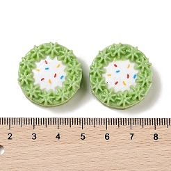 Undurchsichtige Decoden-Cabochons aus Kunstharzimitat für Lebensmittel CRES-L037-15C