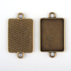 Tibetischen Stil Legierung Trapez Kronleuchter Komponente Emaille Fassungen TIBE-M016-08AB-NF