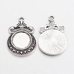 Tibetischen Stil Legierung Mini griechischen Kreuz Perle Emaille Fassungen TIBEP-R334-252AS-RS