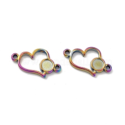 Ionenplattierung (IP) 304 Edelstahl Cabochon-Anschlussfassungen STAS-B032-11MC