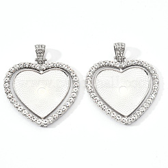 Aluminium-Anhänger Fassungen für Cabochons X-PALLOY-S107-004P-RS