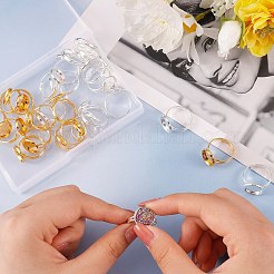 Bausätze für flache runde Ringe zum Selbermachen DIY-SZ0007-80