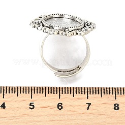 Geben Sie Ihre Kreationen eine einzigartige Designer-Look mit diesen modernen und charmanten Eisen hängender Cabochon Fassungen PALLOY-Q300-09AS-NR
