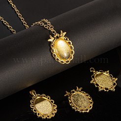 5 stücke 5 stil legierung anhänger cabochon einstellungen FIND-FS0001-05G