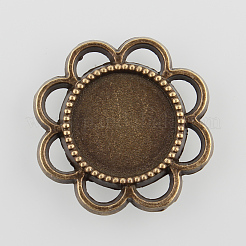 BlumenLegierung  Fassungen für Cabochon X-PALLOY-N0088-33AB-NF