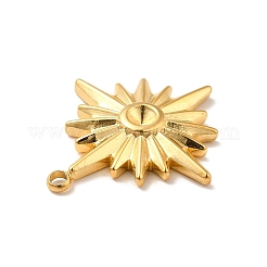 Ionenplattierung (IP) 304 Edelstahl Anhänger Strass-Einstellungen STAS-I197-013G