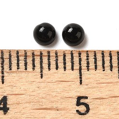 Natürlicher schwarzer Achat (gefärbt und erhitzt) Cabochons G-P521-01A
