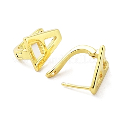 Messing-Buchstaben-Ohrstecker für Damen EJEW-A038-01A-G