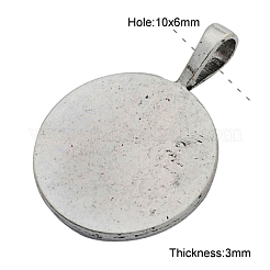 Aluminium-Anhänger Fassungen für Cabochons X-PALLOY-A13368-AS-RS