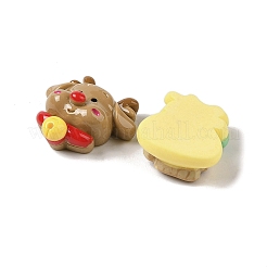 Weihnachts-Deko-Cabochons aus undurchsichtigem Harz RESI-S391-07