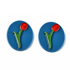 Undurchsichtige Cabochons aus Acryl und Harz KY-Q058-018