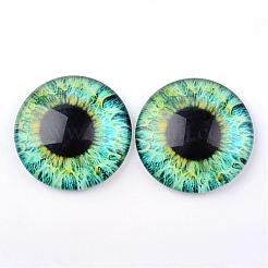 Glas BlumeCabochons für DIY-Projekte GGLA-L025-10mm-15