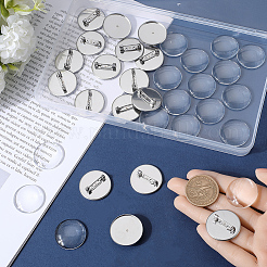 DIY-Set zur Herstellung einer leeren Kuppelbrosche DIY-SC0023-83