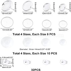 104 Stück DIY-Set zur Herstellung von Ohrsteckern aus Edelstahl 304. DIY-UN0002-50S