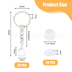 Rohling-Domen-Charm-Keychian-Bastelsets zum Selbermachen KEYC-AB00063