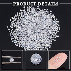 2000 Stück Zirkonia-Cabochons ZIRC-PH0001-29