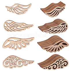 Unfertige Holz Cabochons WOOD-OC0001-38