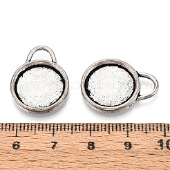 Tibetischer Stil Legierung Anhänger Fassungen PALLOY-N178-03AS
