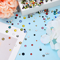 Glas Strass Cabochons flach zurück RGLA-YW0001-A04