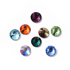 Glas flach zurück Strass Cabochons RGLA-S002-12SS-M