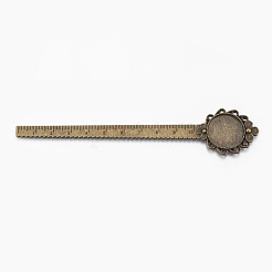 Tibetische Legierung Cabochon Fassung PALLOY-E449-06AB