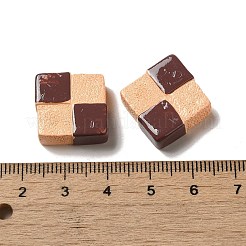 Undurchsichtige Harzkeks-Decoden-Cabochons RESI-A033-04E