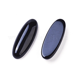 Natürliche schwarze Achat-Cabochons G-L510-15A-01