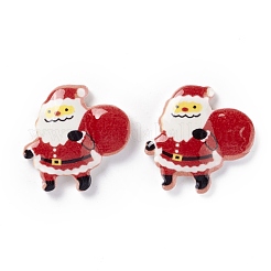 Weihnachtliche Cabochons aus undurchsichtigem Harz CRES-P022-13