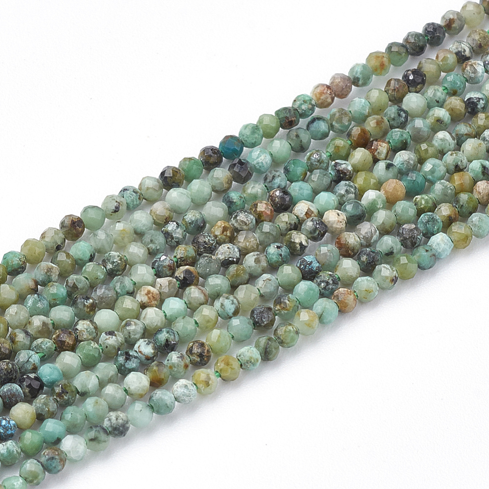 Wholesale Natural African Turquoise Jasper Beads Strands Pandahall