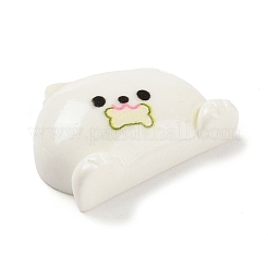 Süßer Hund frisst Knochen undurchsichtige Decoden-Cabochons aus Kunstharz CRES-Q220-04A-01
