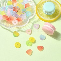 50 Stück 10 Arten Harz Cabochons CRES-YW0001-26