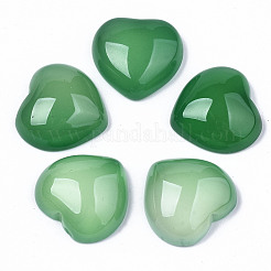 Natürlichen grünen Achat Cabochon G-N326-82