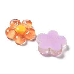 Durchscheinende Harz-Cabochons RESI-H155-01